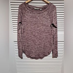 Athleta top pullover size SX blend polyester space dye.
